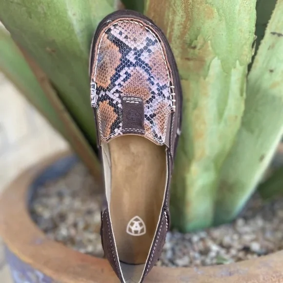 NWT Ariat® Ladies Snake Print and Coffee Bean Cruiser - Picture 6 of 9